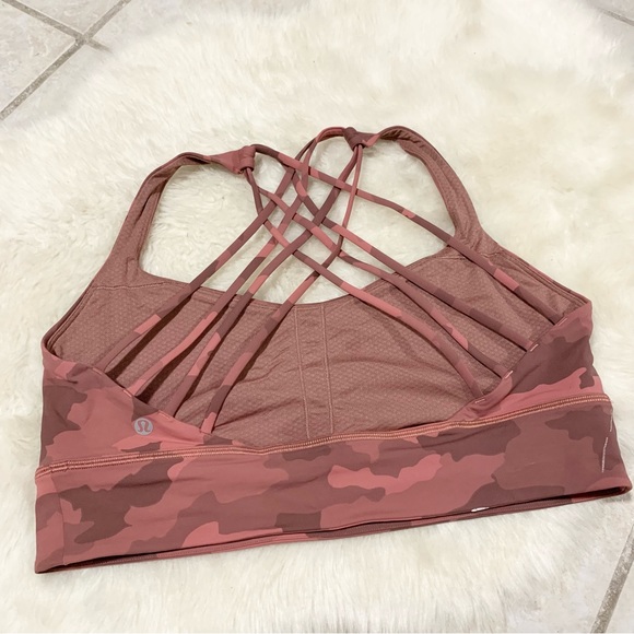 Lululemon Free to be longline bra pink camo - Picture 3 of 7